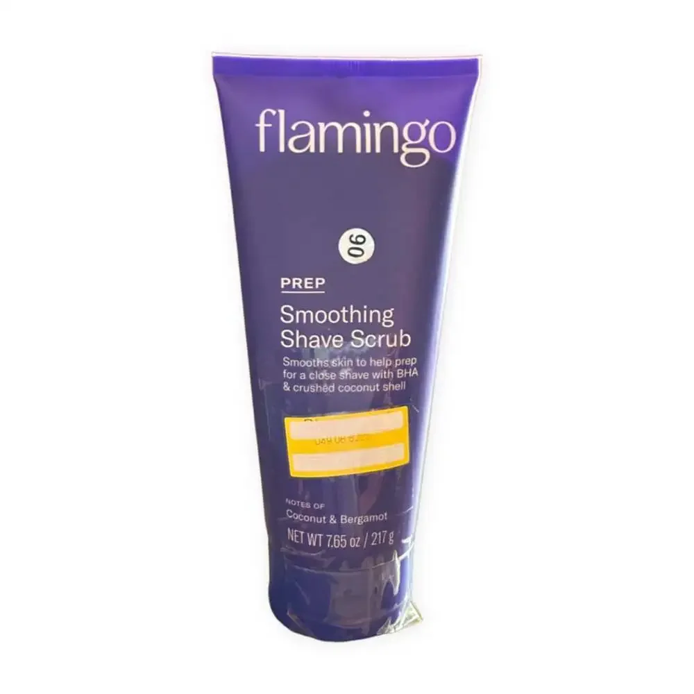 Flamingo Smoothing Shave Scrub and Bevel Shave Cream Bundle